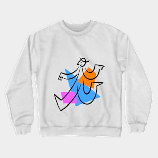 Funny person with hat Crewneck Sweatshirt